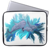Delfinschule Laptopschutzhülle (Vorderseite)