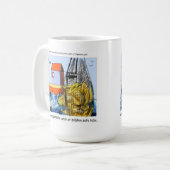Delfinsichere Tuba Lustig Kaffeetasse (Vorderseite Links)