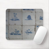 Delft-Blau deckt Mousepad mit Ziegeln (Mit Mouse)