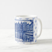 Delft-Blau-Stil-Tasse: Amsterdam Kaffeetasse (VorderseiteRechts)