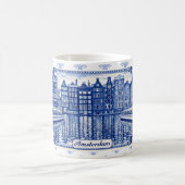Delft-Blau-Stil-Tasse: Amsterdam Kaffeetasse (Mittel)