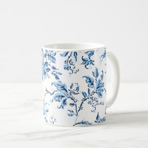 Delft Blau und Weiße Flora Kaffeetasse