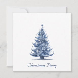 Delft-Blau-Weihnachtsbaum individuell anpassbar Save The Date