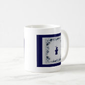 Delft blauer Kachelwald 'de Roos' in Delft Kaffeetasse (VorderseiteRechts)
