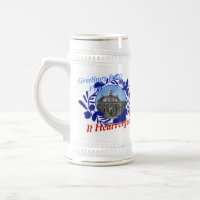 Delft blaues Fryslân es Hearrenfean Bier Stein