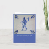 Delft-Blaues Kachel - Vorlage (Rückseite)