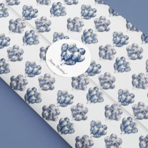 Delft-Blauwe Ballons, anpassbar Quadratischer Aufkleber