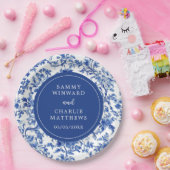 Delft Blue Antique Chinoiserie Hochzeit Pappteller (Party)