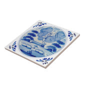 Delft Blue Auferstehung Christi c1760 Repro Fliese (Seite)