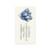 Delft Blue Balloons anpassbar Adressaufkleber (Vorne)