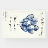 Delft Blue Balloons anpassbar Banner (Horizontal)