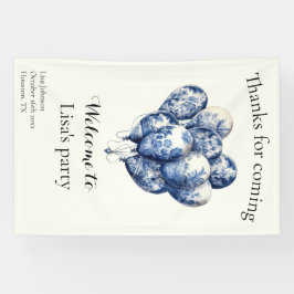 Delft Blue Balloons anpassbar Banner