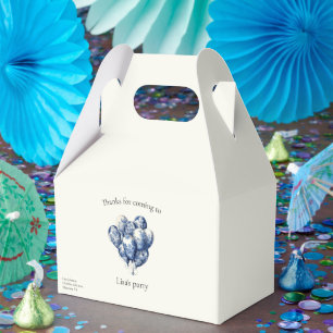 Delft Blue Balloons anpassbar Geschenkschachtel