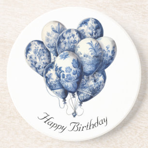 Delft Blue Balloons, anpassbar Getränkeuntersetzer