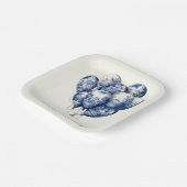 Delft Blue Balloons anpassbar Pappteller (Gewinkelt)