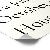 Delft Blue Balloons anpassbar Poster (Ecke)