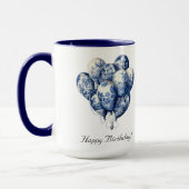 Delft Blue Balloons anpassbar Tasse (Links)
