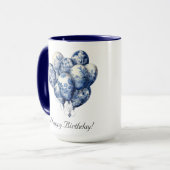 Delft Blue Balloons anpassbar Tasse (Vorderseite Links)