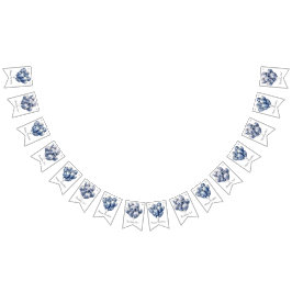 Delft Blue Balloons, anpassbar Wimpelkette