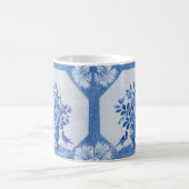 Delft Blue Birds floral Französisch Country Chic  Kaffeetasse (Mittel)
