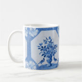 Delft Blue Birds floral Französisch Country Chic  Kaffeetasse (Links)