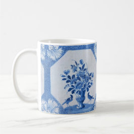 Delft Blue Birds floral Französisch Country Chic  Kaffeetasse