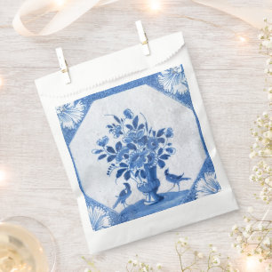 Delft Blue Birds florentinisches Französisches Lan Geschenktütchen