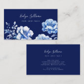 Delft Blue Blumen Visitenkarte (Vorne/Hinten)