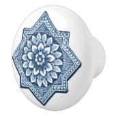 Delft Blue China look Decorative Floret Ornamental Keramikknauf (Rechts)