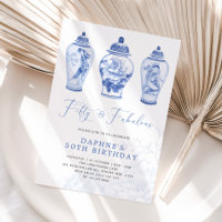 Delft Blue Chinoiserie Ginger Jar 50. Geburtstag