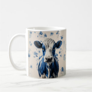 Delft Blue Cow - Eine zeitlose künstlerische Homma Kaffeetasse