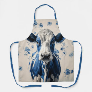 Delft Blue Cow - Eine zeitlose künstlerische Homma Schürze