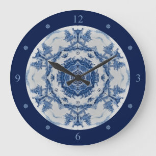 Delft Blue Design 02 From 1764 ~ * ~  Große Wanduhr