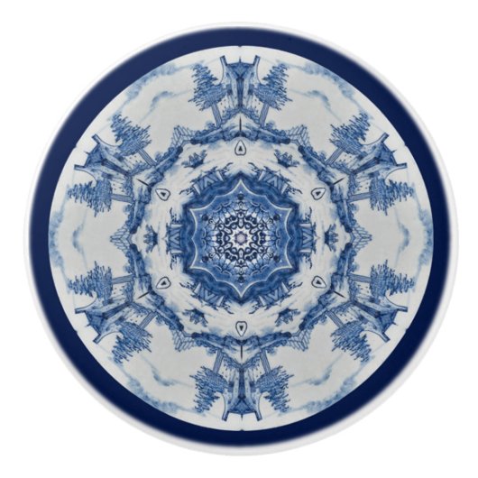 Delft Blue Design 02 From 1764 ~ Keramikknauf (Vorderseite)