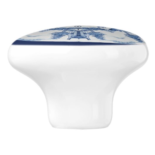 Delft Blue Design 02 From 1764 ~  Keramikknauf (Seitenansicht)