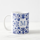 Delft Blue Design Monogram Kaffeetasse (Links)