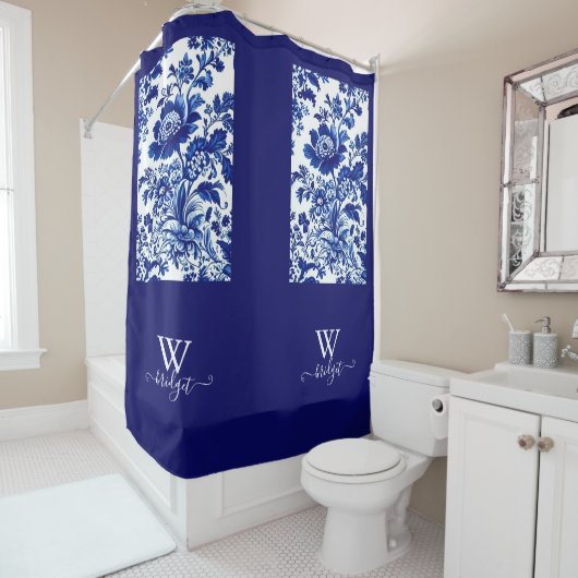 Delft blue duschvorhang (Beispiel)