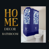 Delft blue duschvorhang