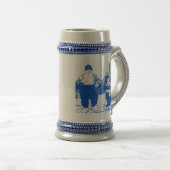 Delft Blue, Dutch Boy and Cat, Delft Blue, Holland Bierglas (VorderseiteRechts)