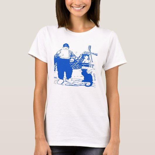 Delft Blue, Dutch Boy und Cat T-Shirt (Vorderseite)