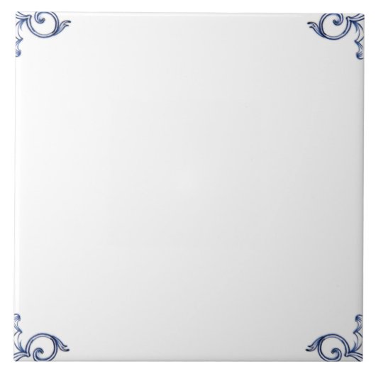 Delft Blue Dutch Matching Mix Match Empty Fliese (Vorderseite)