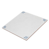 Delft Blue Dutch Style Frigate Schooner Segelboot Fliese (Seite)