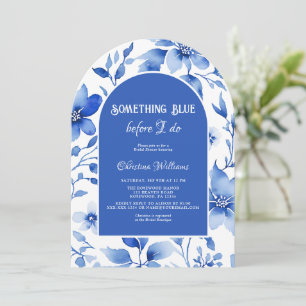 Delft Blue French Chinoiserie Brautparty Einladung