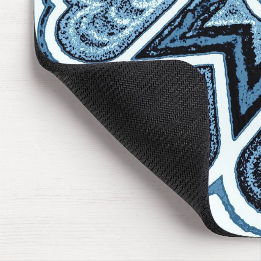 Delft Blue Heart Mousepad (Ecke)