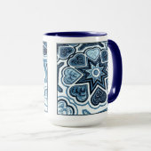 Delft Blue Heart Tasse (VorderseiteRechts)