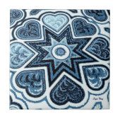 Delft Blue Heart Trivet/Tile Fliese (Vorderseite)
