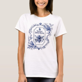 Delft Blue Honey Bee & Blume T-Shirt