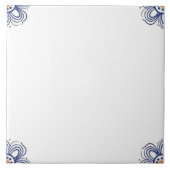 Delft Blue Matching Dutch Indigo Mix Match Empty Fliese (Vorderseite)