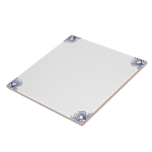 Delft Blue Matching Dutch Indigo Mix Match Empty Fliese (Seite)