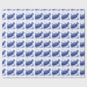 Delft Blue Sailing Tile Designs Geschenkpapier
